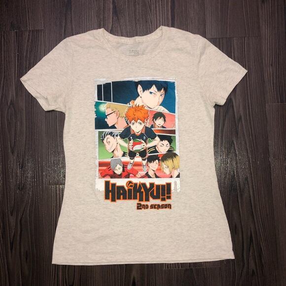Women’s Beige ‘Haikyu!! 2nd Season’ Graphic Tee - Picture 1 of 4